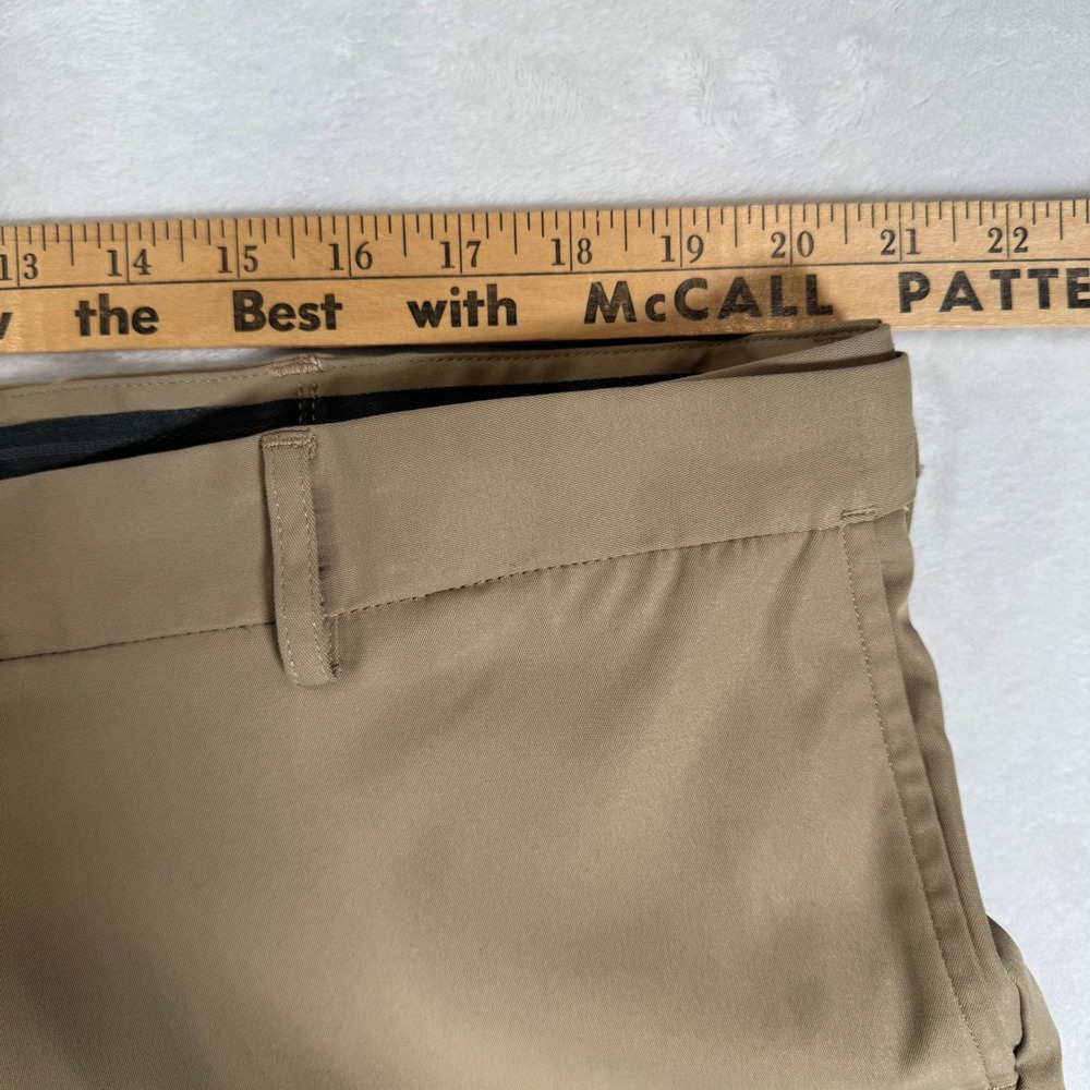 Lands End Dress Pants Womens 18W Tan Khaki Straight Leg Stretch Career 29.5" Ins - Picture 8 of 11